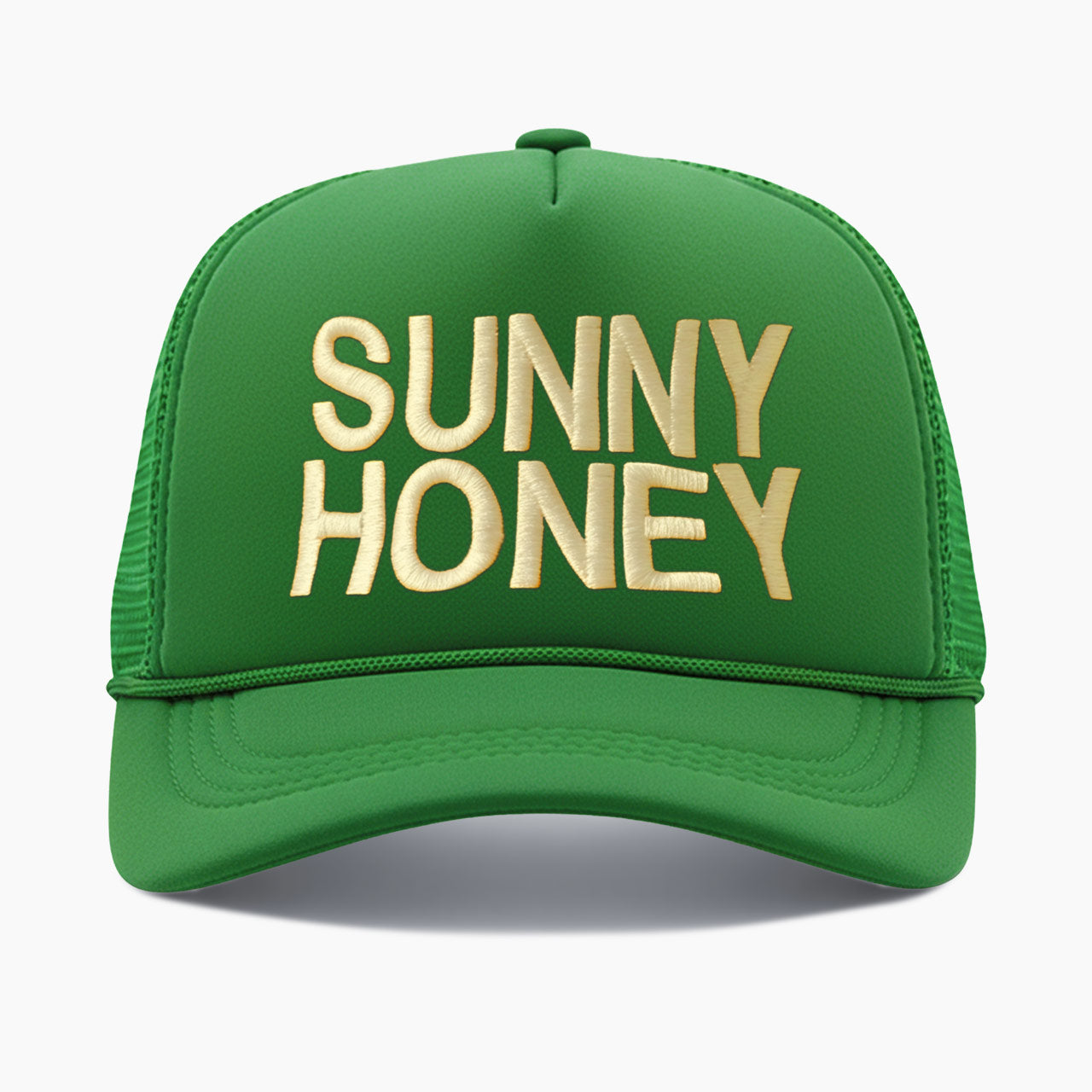 Embroidered Sunny Honey Trucker Hat