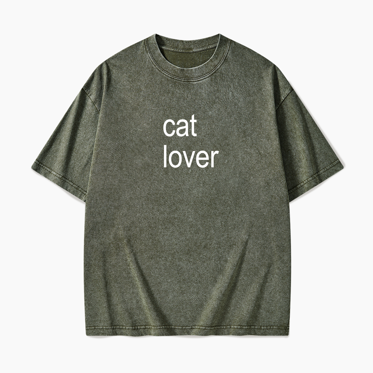 Cat Lover Washed Tees