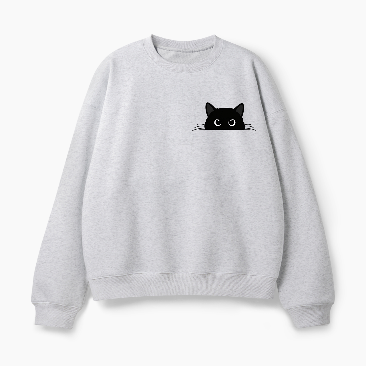 Cute Black Cat Halloween Classic Sweatshirt