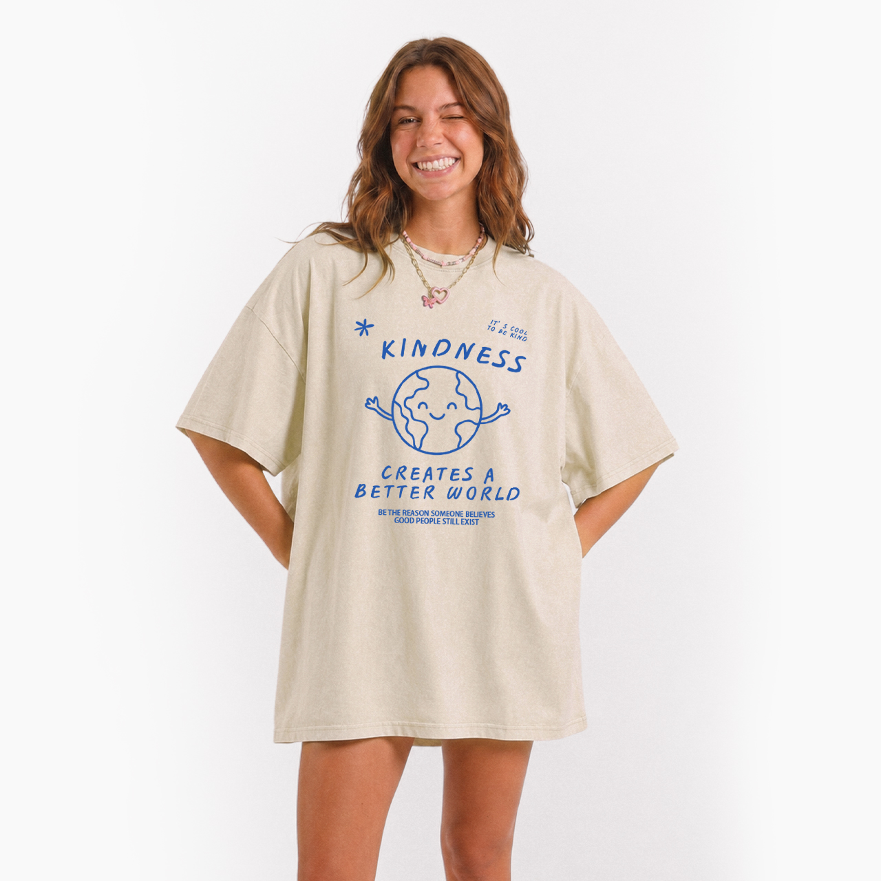 Kindness Creates A Better World Washed Tees