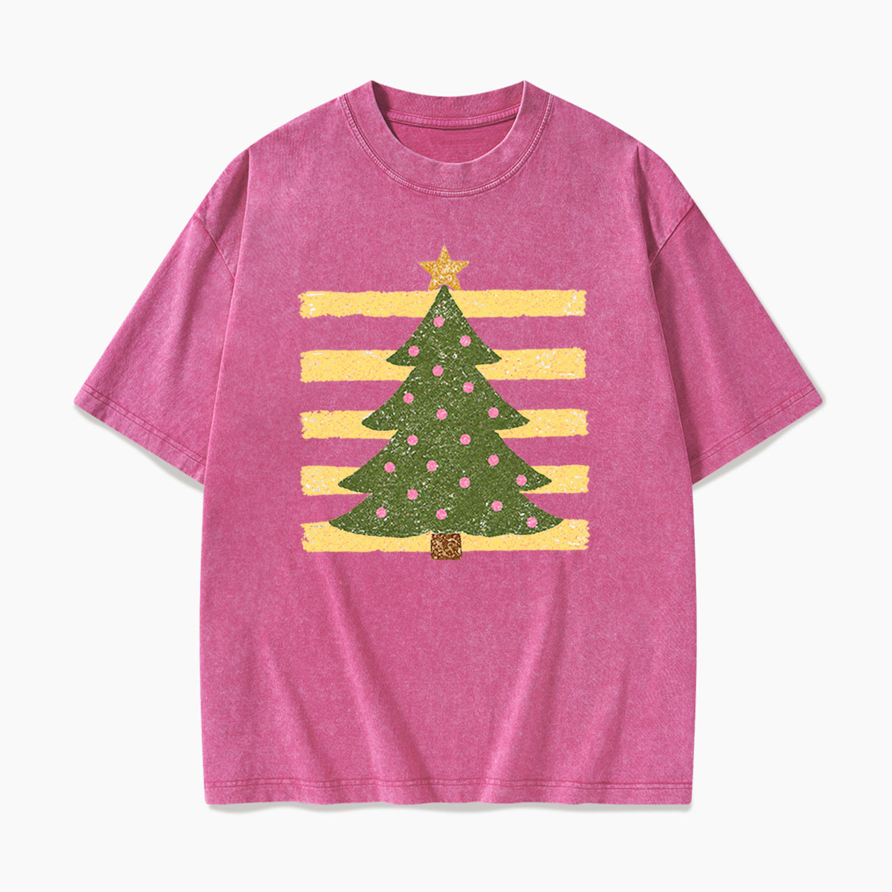 Polkadot Christmas Tree Washed Tees