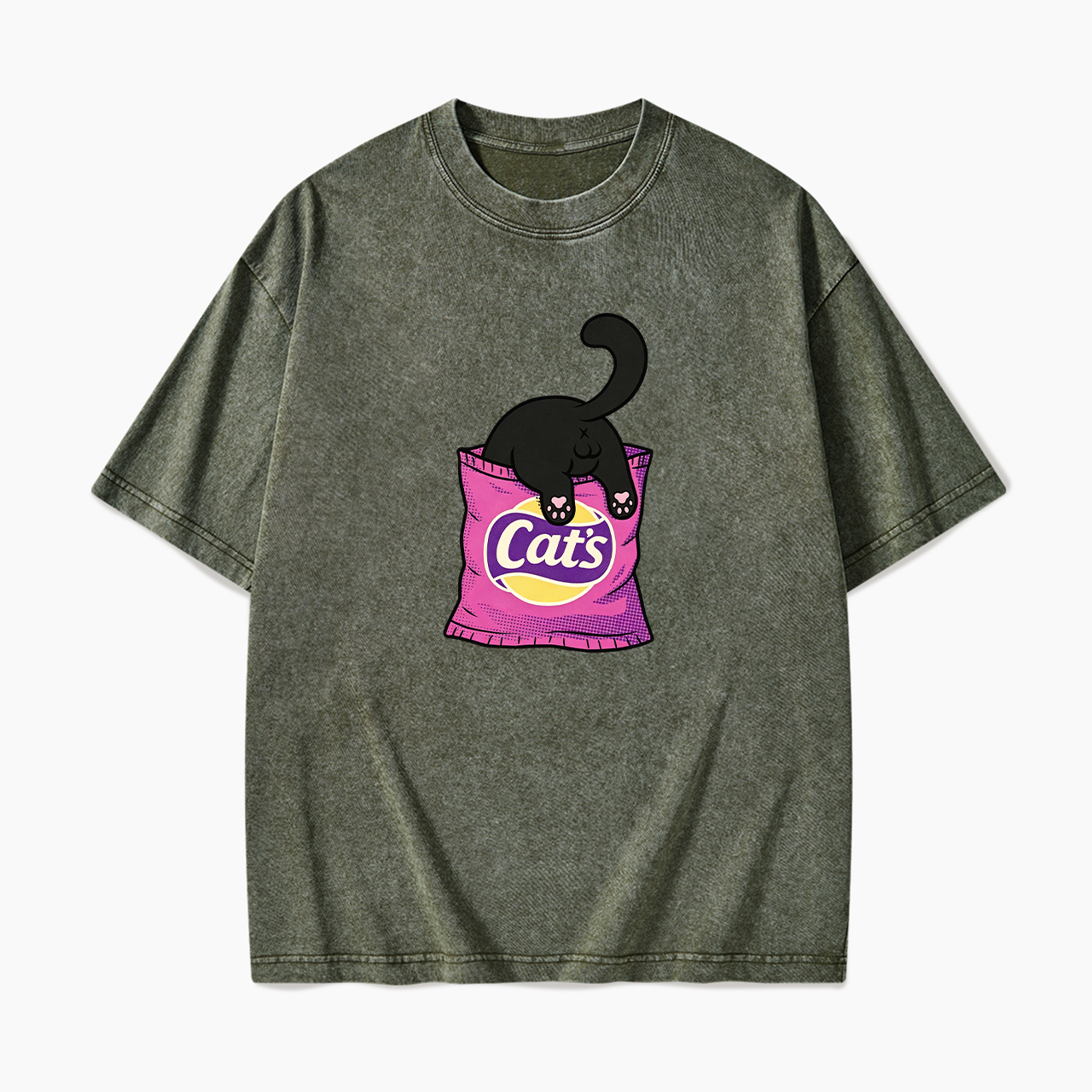 Cat's Chips Washed Tees