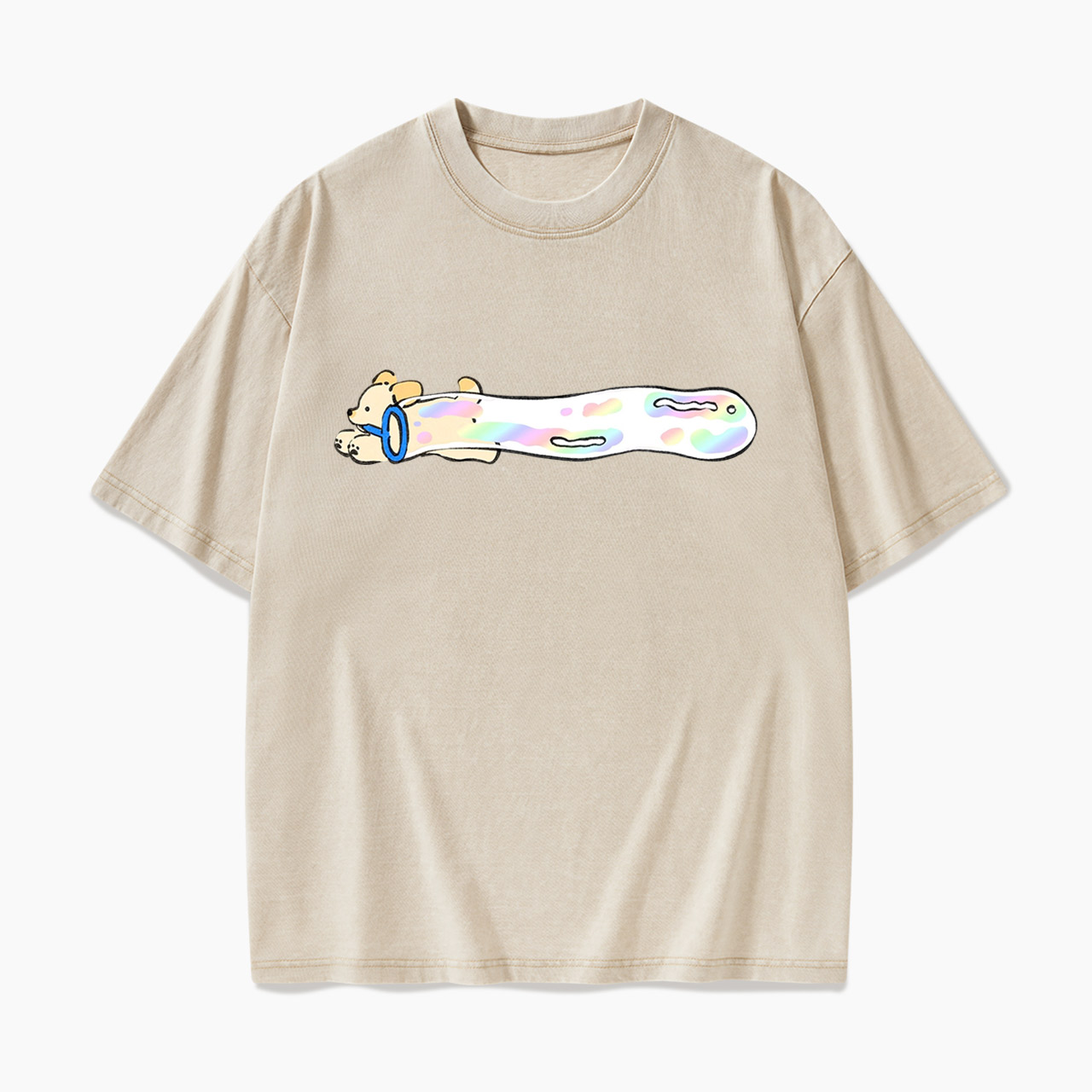 Pastel Bubble Dog Washed Tees