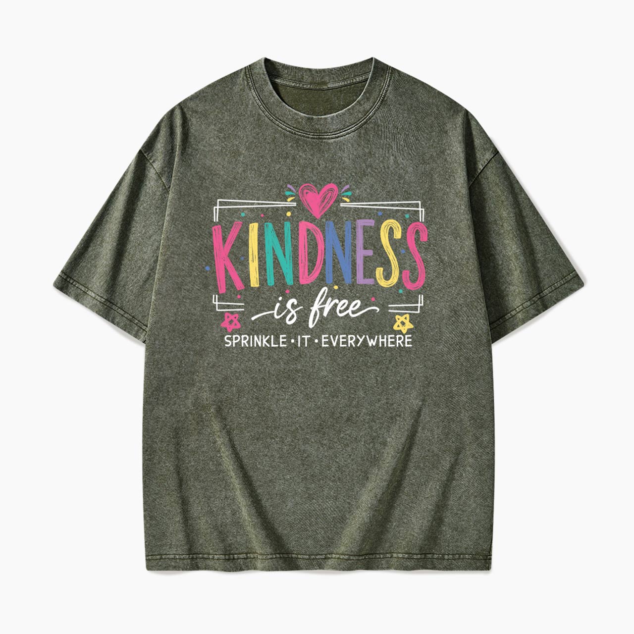 Kindness is Free Sprinkle it Everywhere Washed Tees