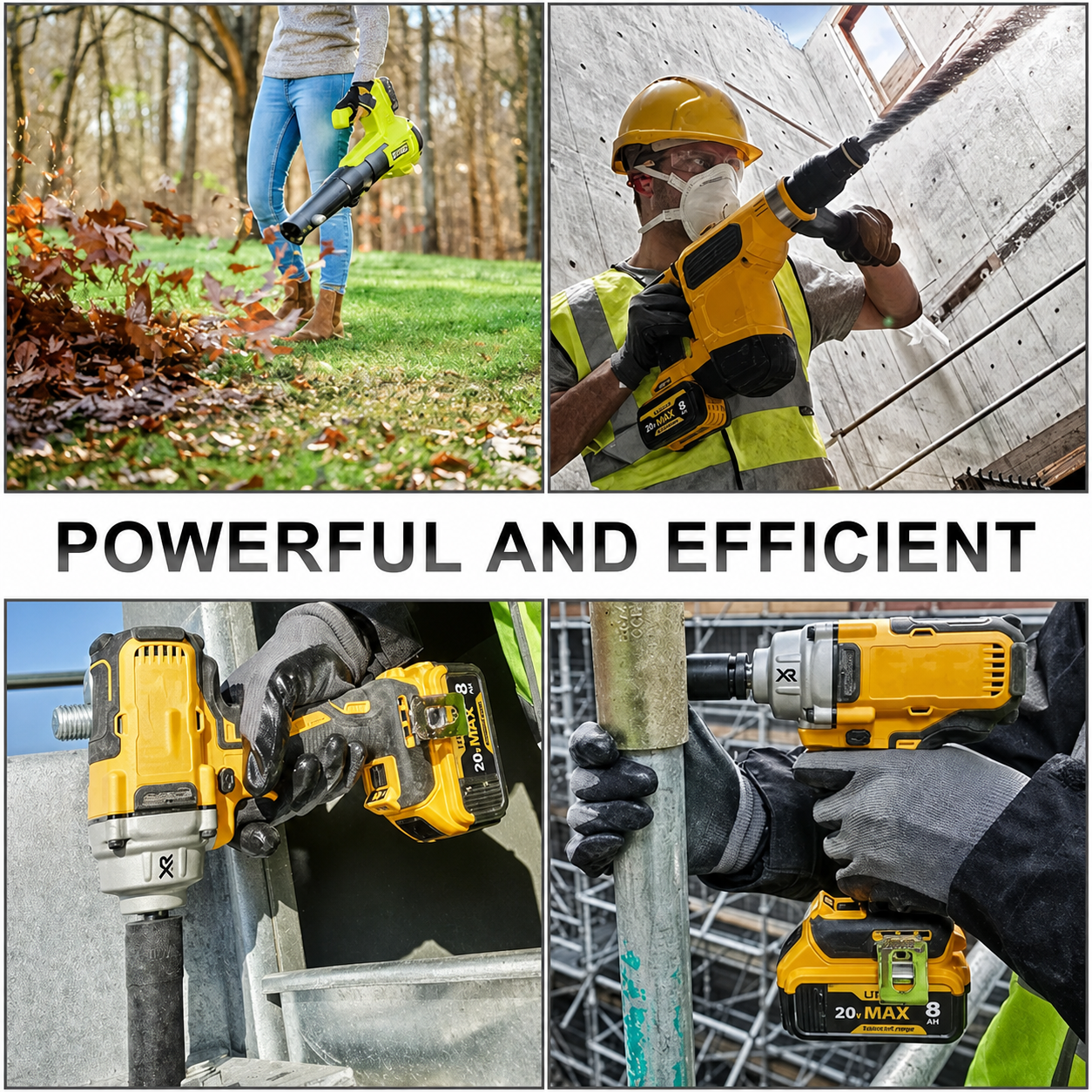 High-definition power tool use cases