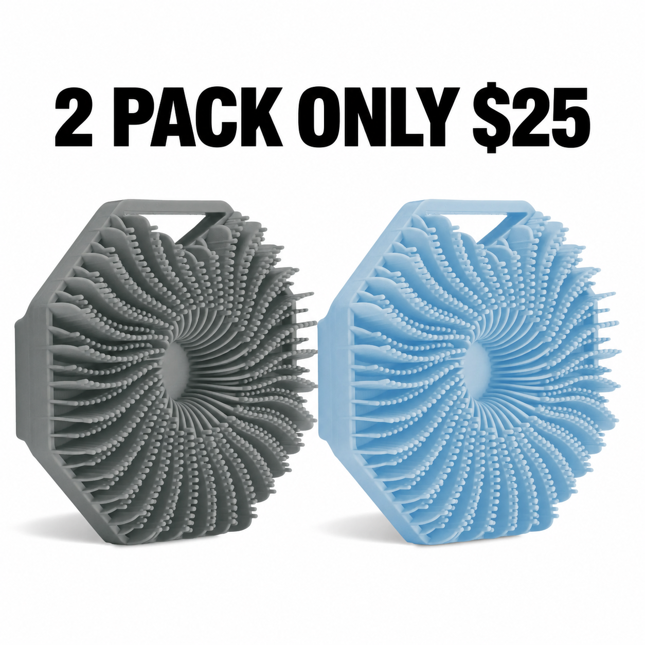 Silicone Body Scrubber for Sensitive Skin, Gentle Exfoliating Shower Brush for Dead Skin Removal and Daily Deep Cleansing, Body Care Tool for Men and Women