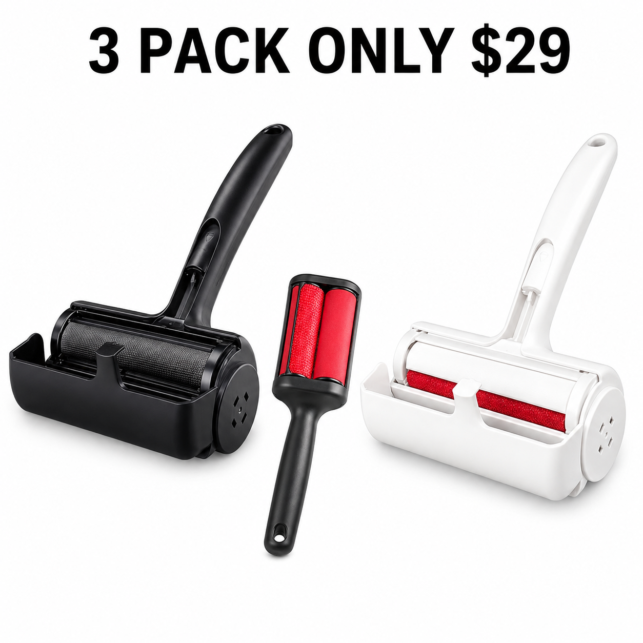 Limited Time Offer 🔥 5 Pack Reusable Pet Hair Remover Rollers for Furniture, Sofas, Carpets, Cars, Rugs and Bedding Only $38