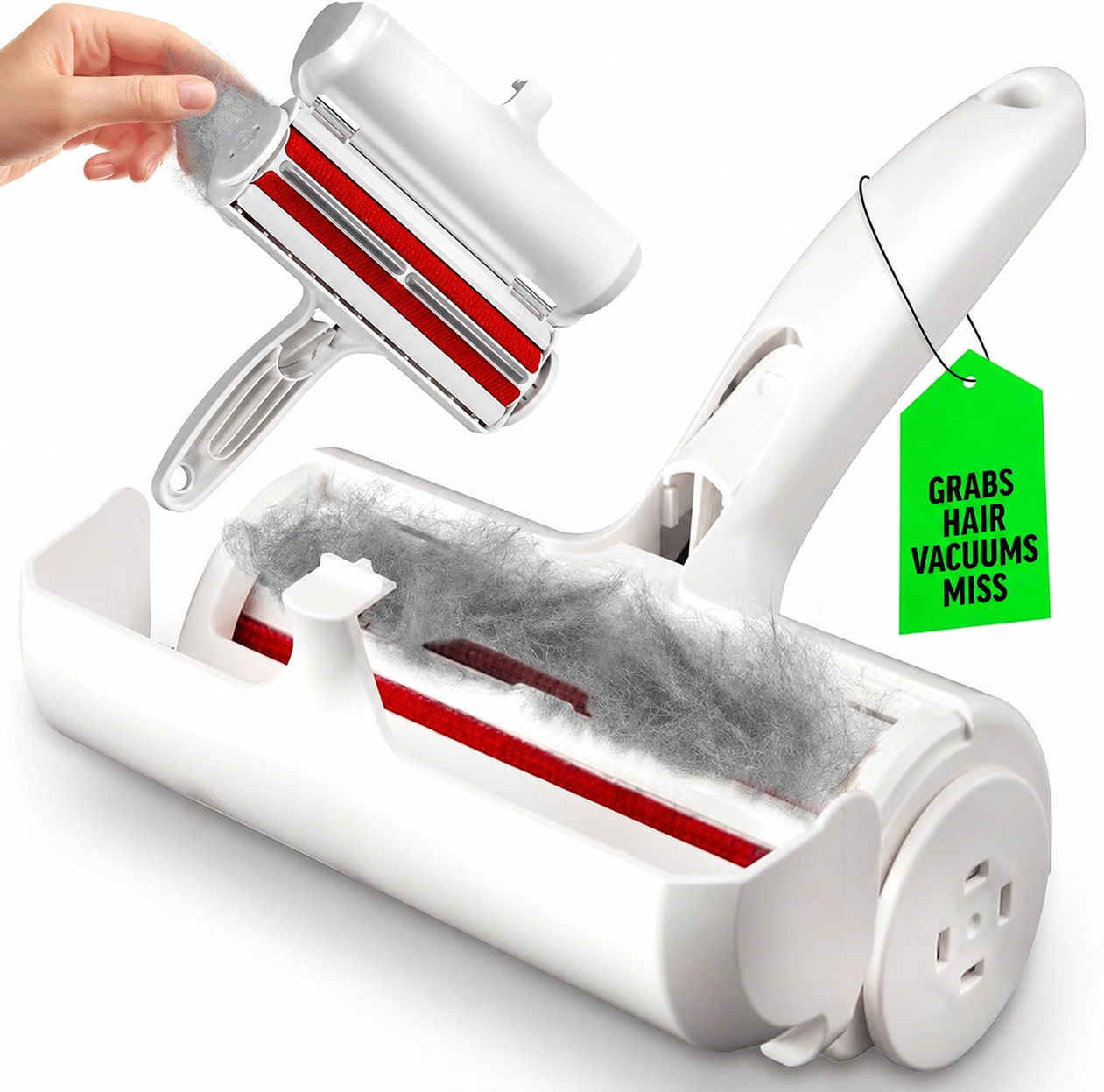 Limited Time Offer 🔥 5 Pack Reusable Pet Hair Remover Rollers for Furniture, Sofas, Carpets, Cars, Rugs and Bedding Only $38