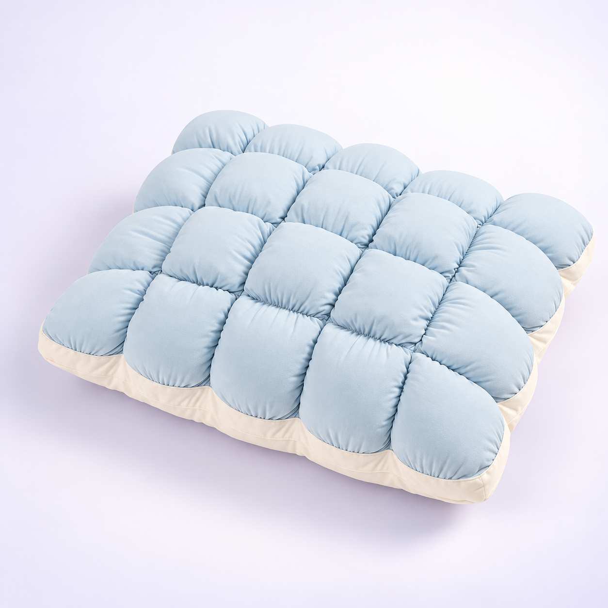 Limited-Time Deal | Quilted Puff-Grid Bed Pillow – Soft Plush Pillow with Cloud-Like Cushioning for Side, Back and Stomach Sleepers