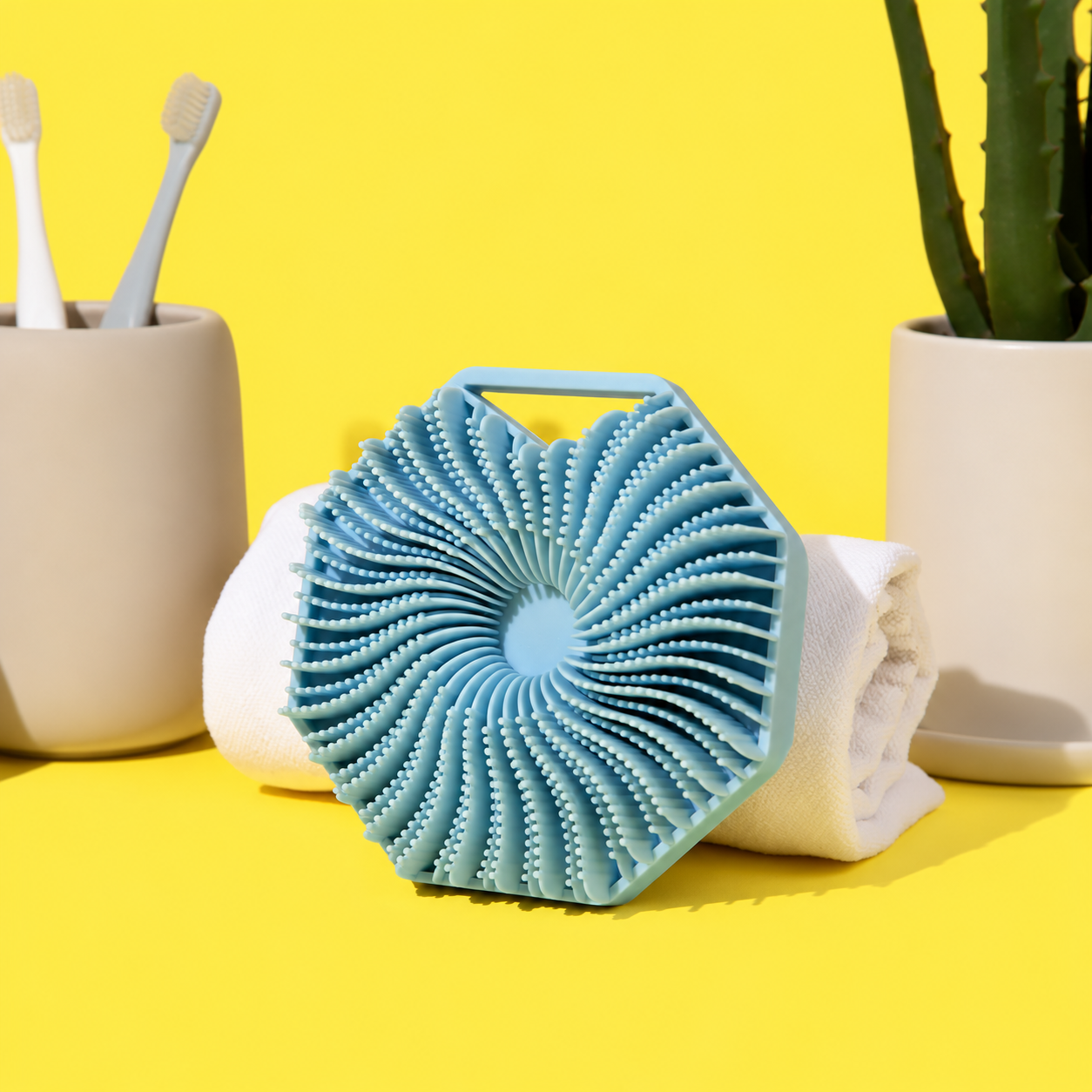 Silicone Body Scrubber for Sensitive Skin, Gentle Exfoliating Shower Brush for Dead Skin Removal and Daily Deep Cleansing, Body Care Tool for Men and Women