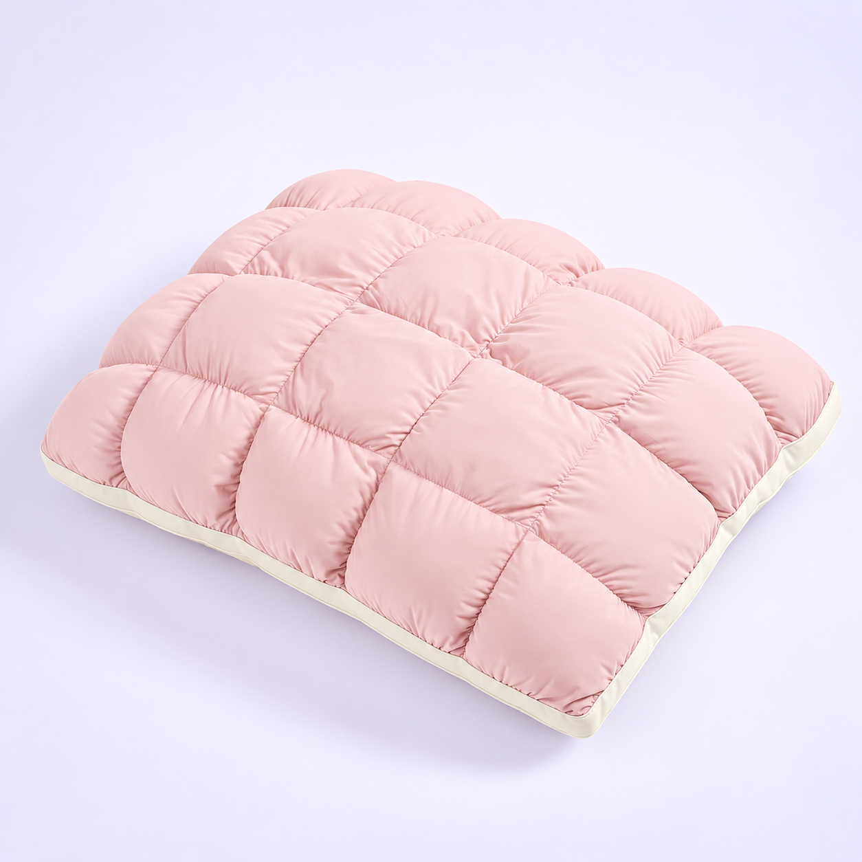 Limited-Time Deal | Quilted Puff-Grid Bed Pillow – Soft Plush Pillow with Cloud-Like Cushioning for Side, Back and Stomach Sleepers