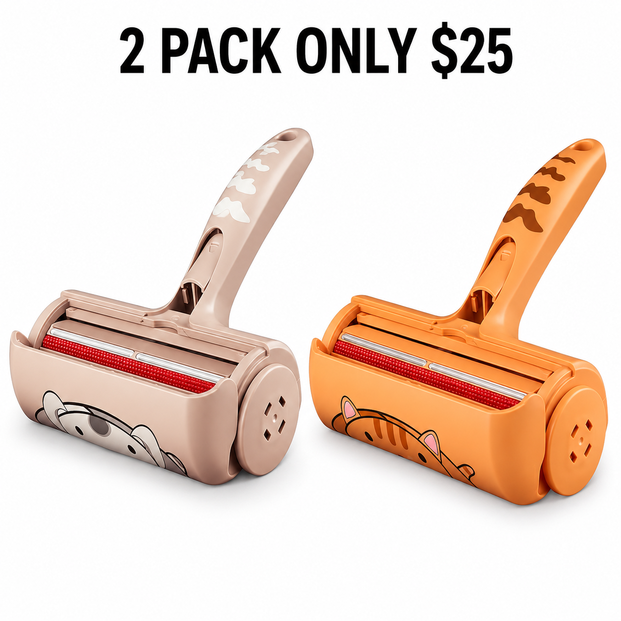 Limited Time Offer 🔥 5 Pack Reusable Pet Hair Remover Rollers for Furniture, Sofas, Carpets, Cars, Rugs and Bedding Only $38