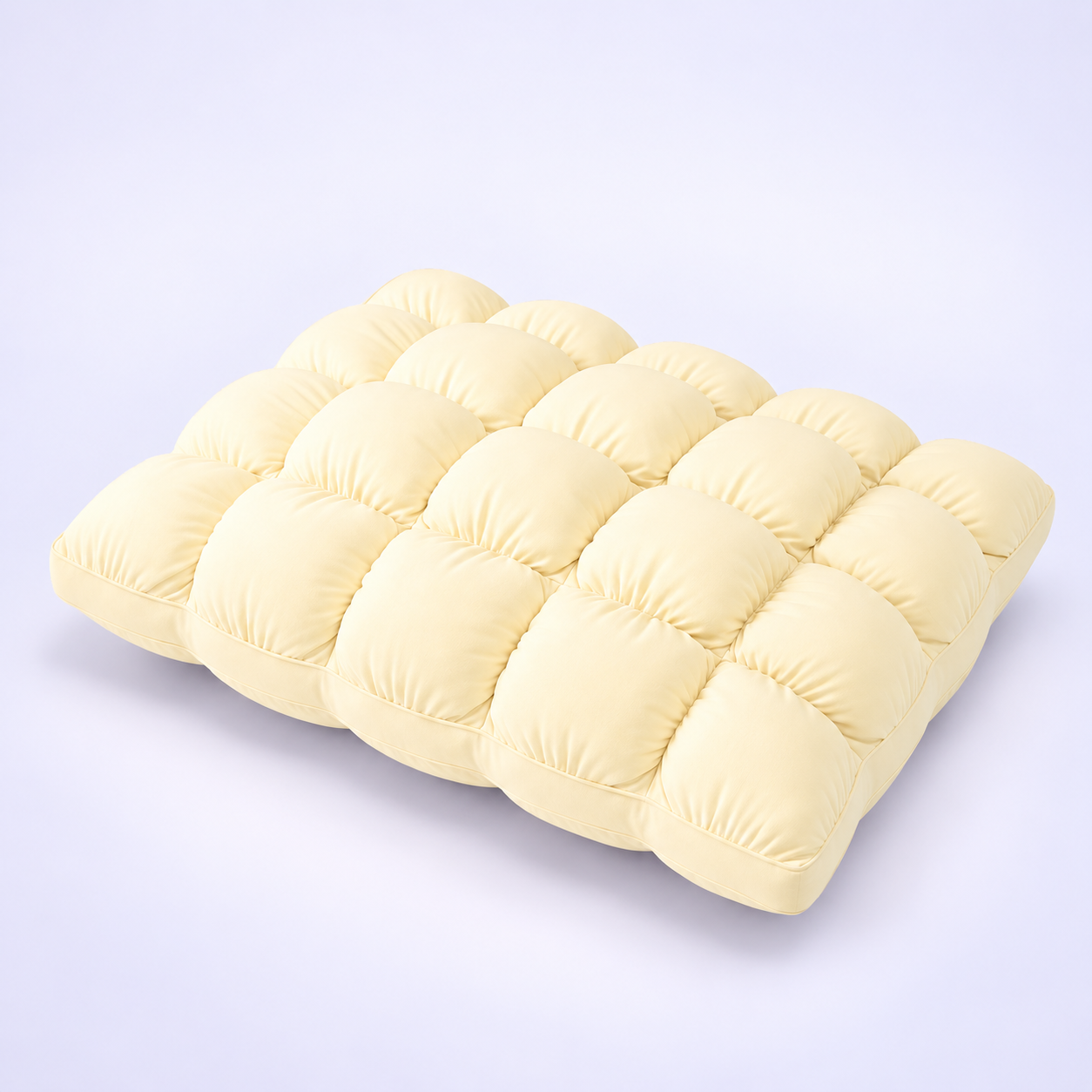 Limited-Time Deal | Quilted Puff-Grid Bed Pillow – Soft Plush Pillow with Cloud-Like Cushioning for Side, Back and Stomach Sleepers
