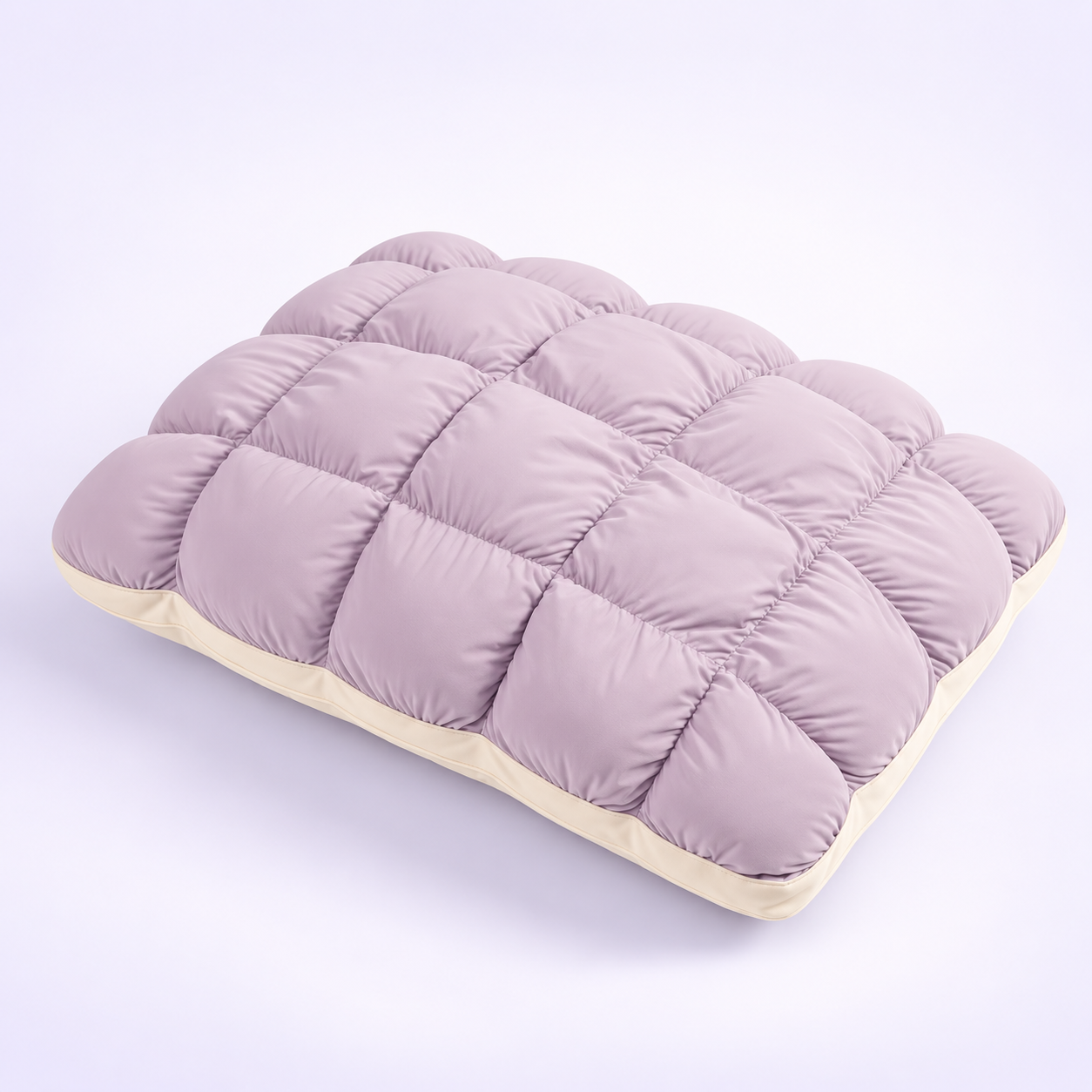Limited-Time Deal | Quilted Puff-Grid Bed Pillow – Soft Plush Pillow with Cloud-Like Cushioning for Side, Back and Stomach Sleepers