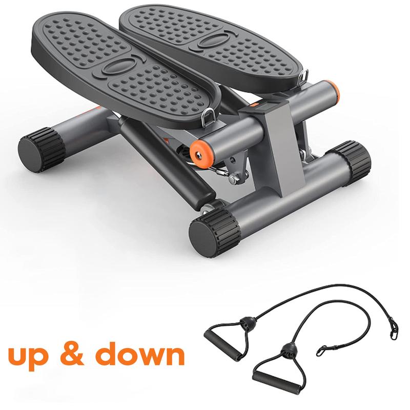 Gray compact hydraulic stair stepper