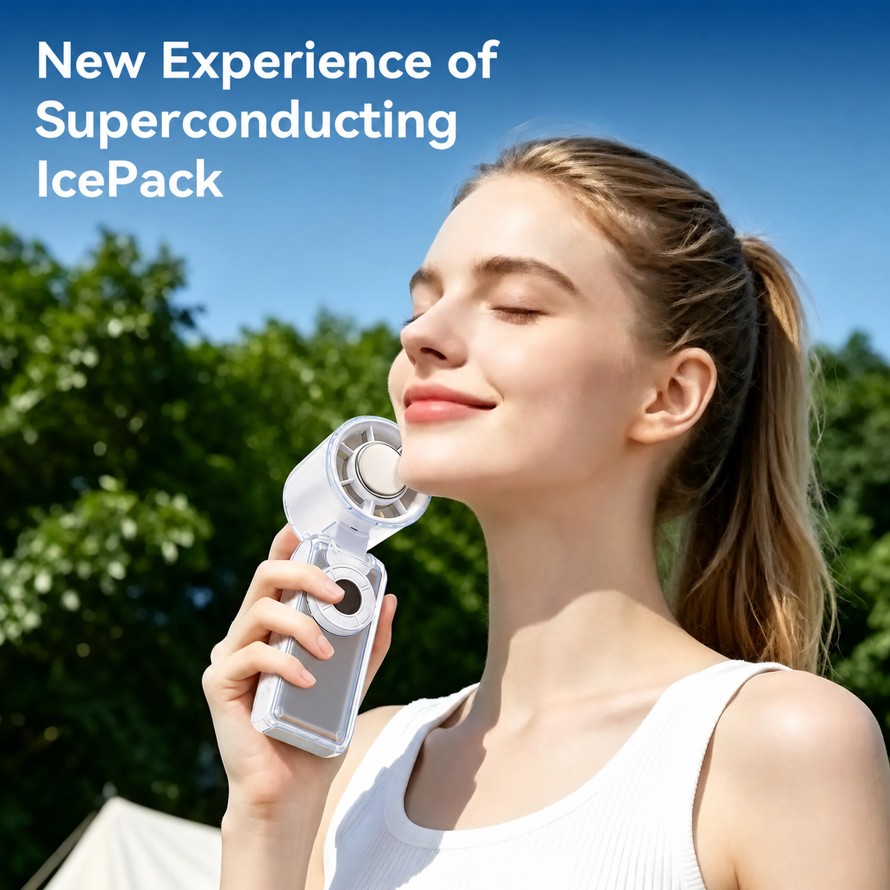 Rechargeable Portable Handheld Cooling Fan gallery image 2