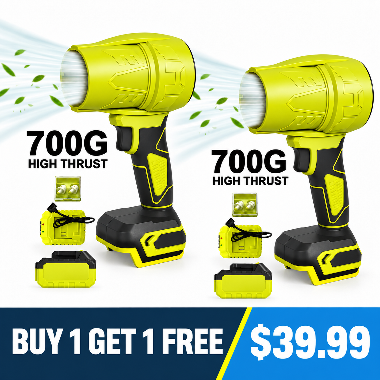 700G Turbo Jet Blower — Buy 1 Get 1 Free — $39.99