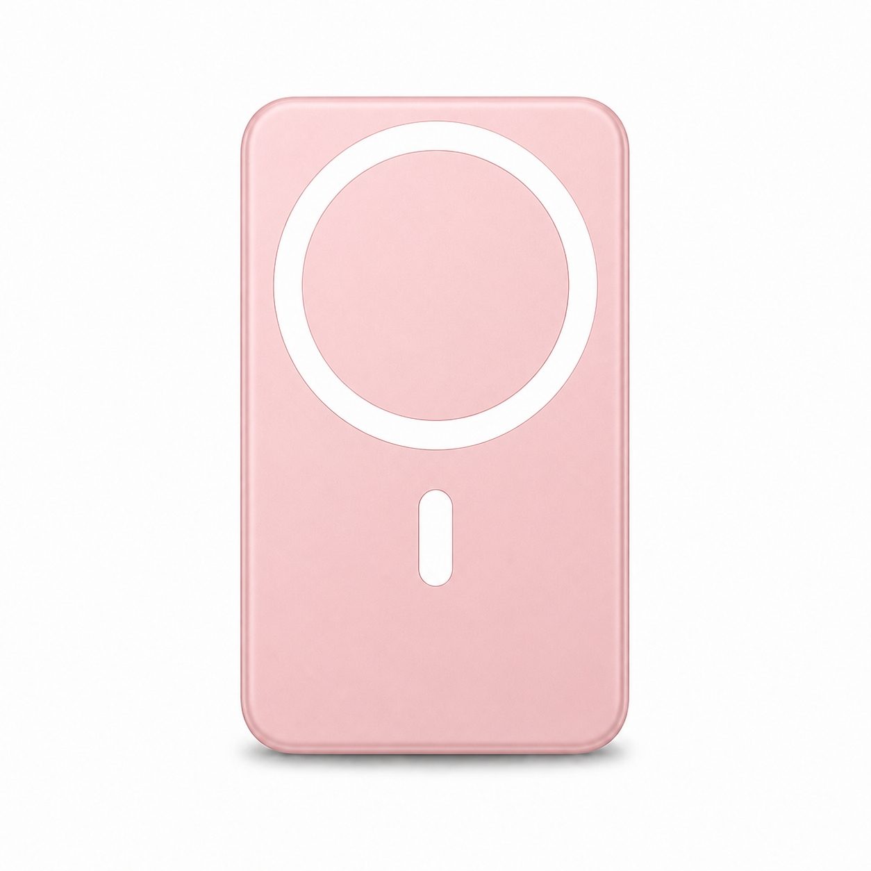 5000mAh Magnetic Wireless Power Bank with USB-C - Pink