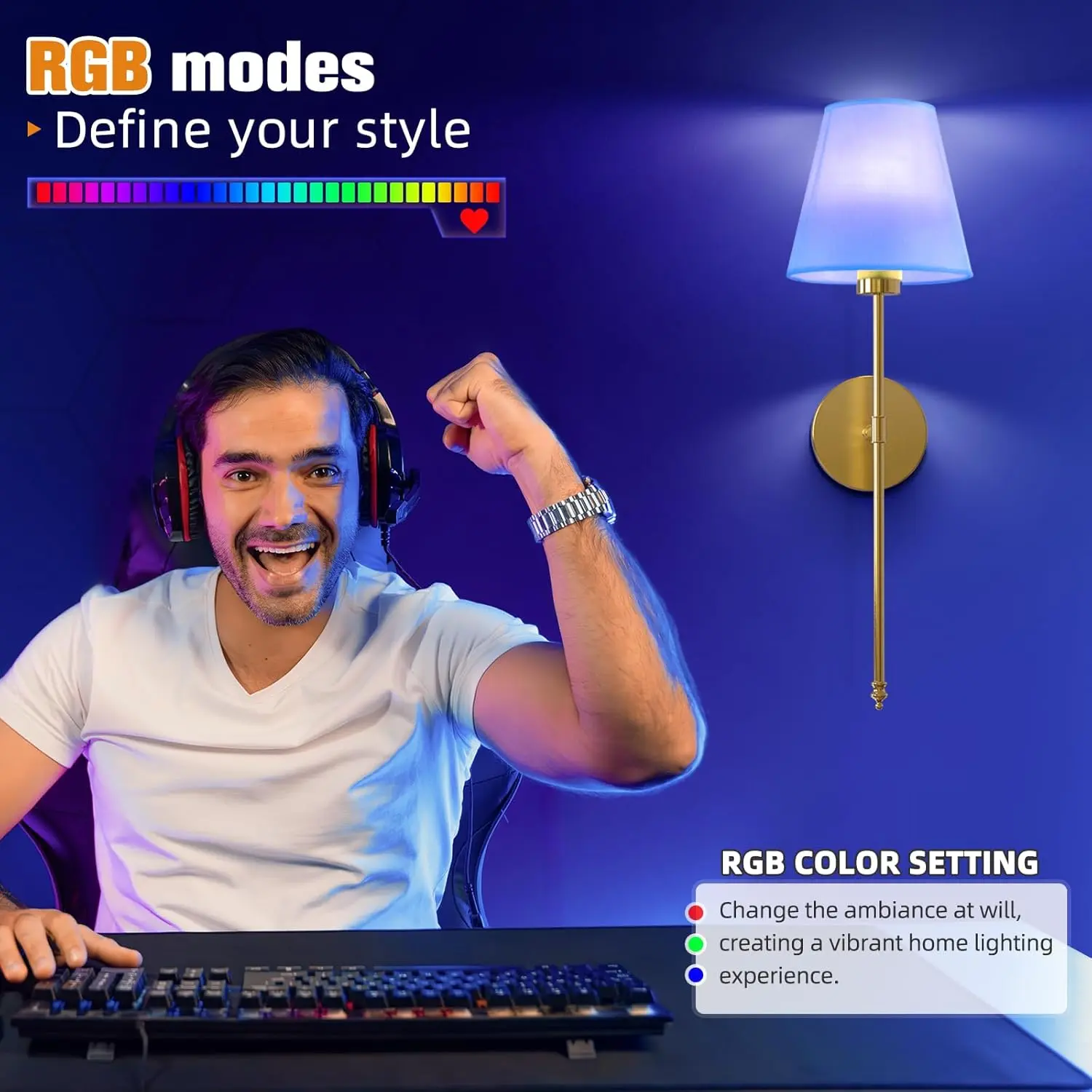 RGB color modes for decorative lighting