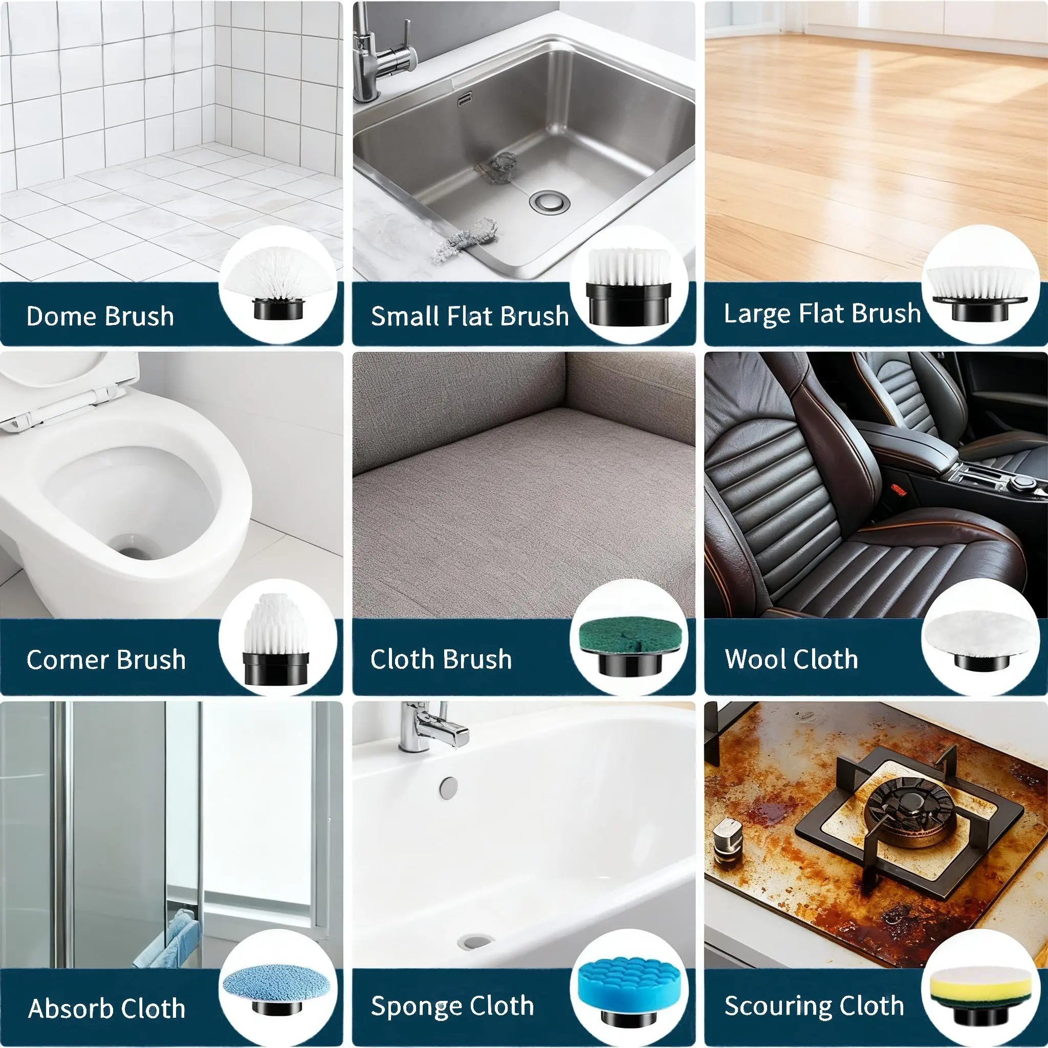 Cordless Electric Spin Scrubber with Extendable Handle product image 3