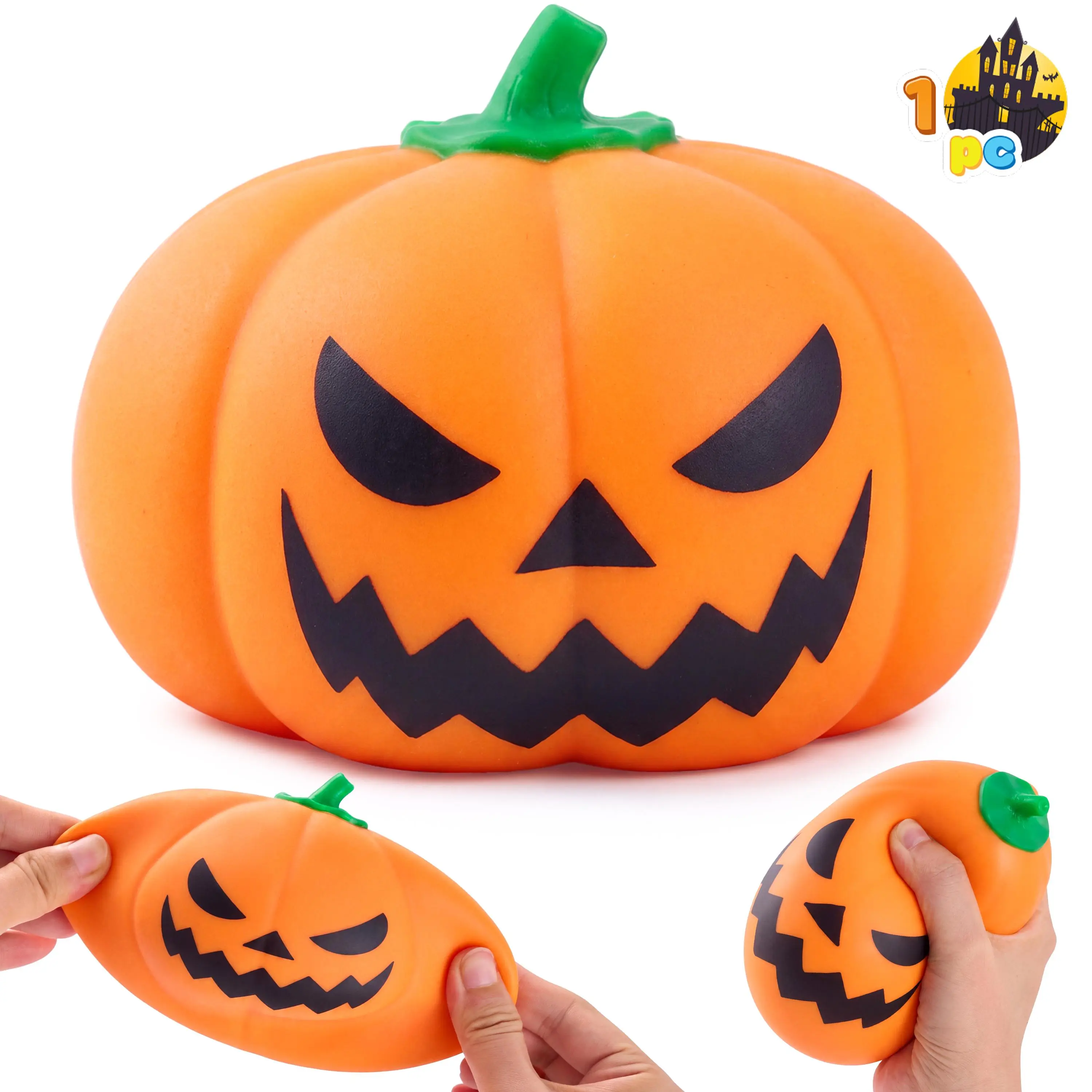 Halloween Squishy Stress Relief Toy Set 1pc Jumbo Pumpkin