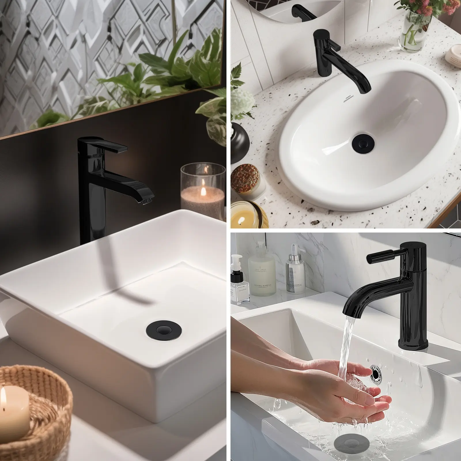 3-in-1 Bathroom Sink Drain Strainer Set 9