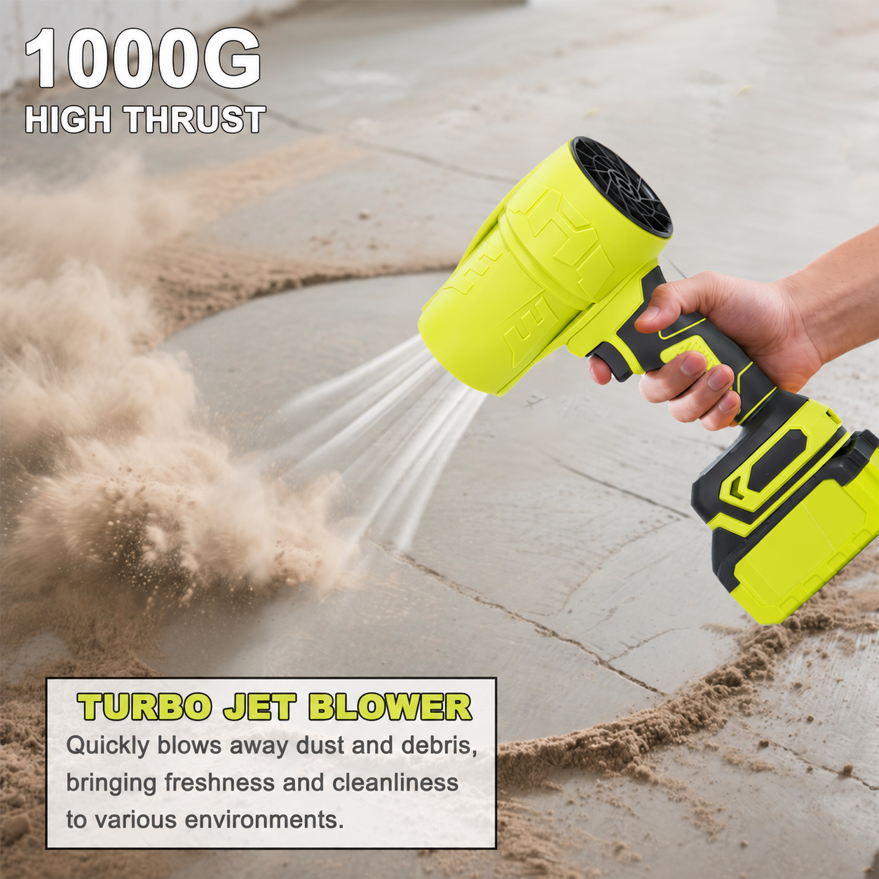 Cordless turbo jet blower feature 12