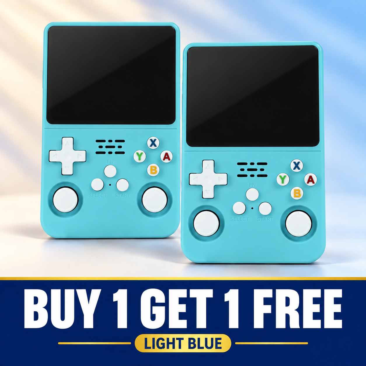 Light Blue handheld console buy one get one free