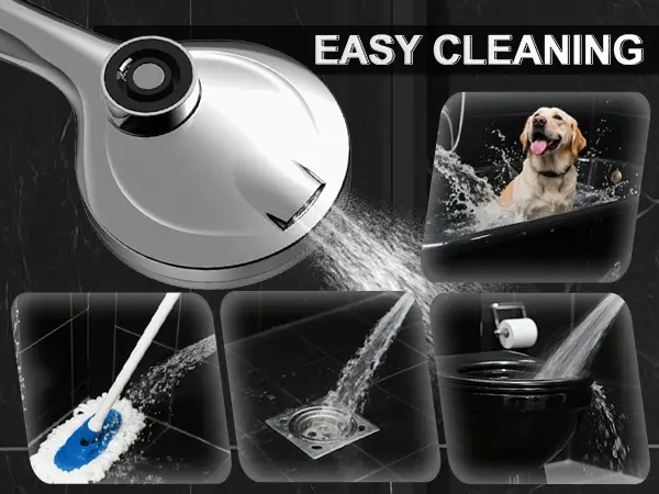 12-Inch Magnetic Dual Rain Shower Head Combo with Handheld Sprayer detail 5