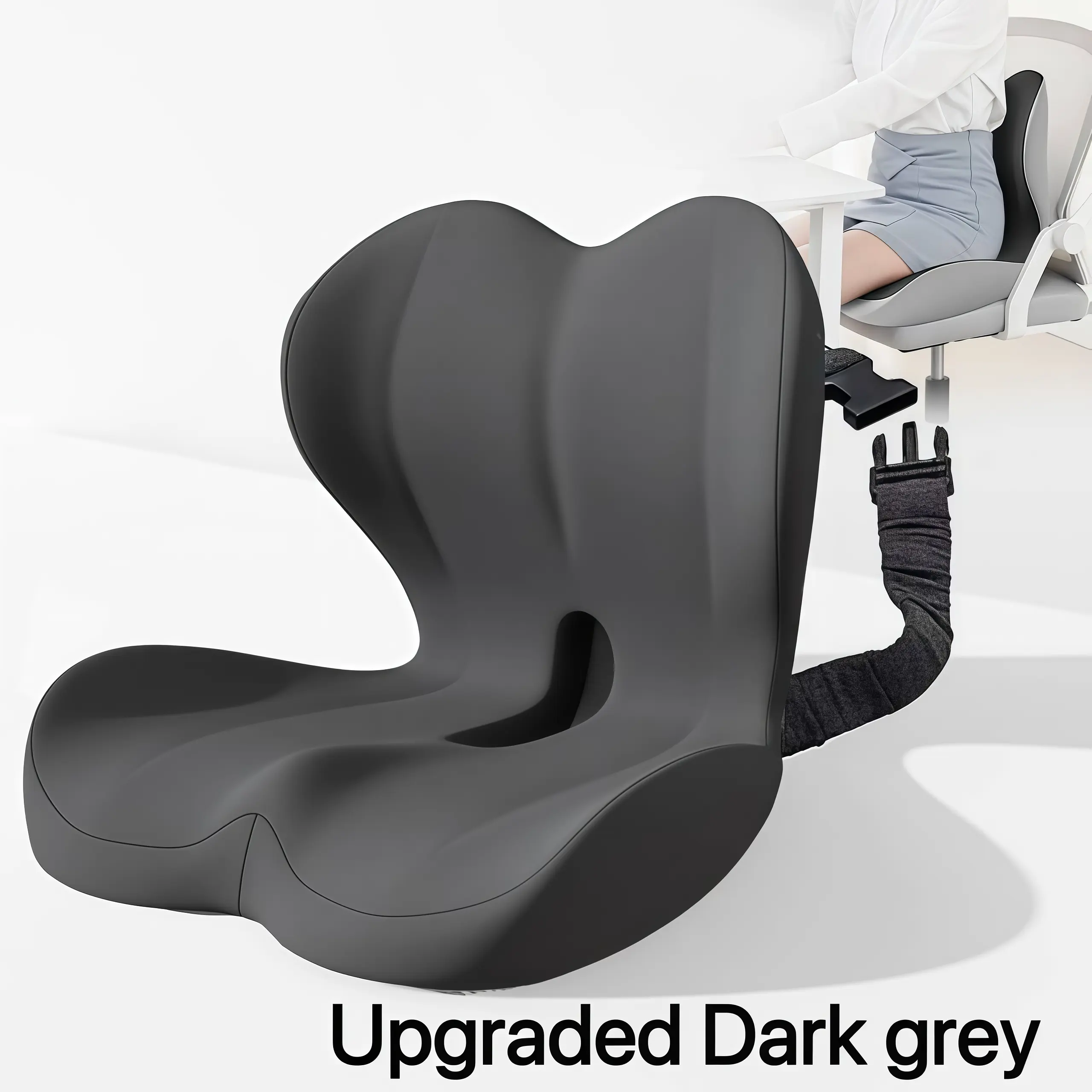 Upgraded dark gray seat cushion