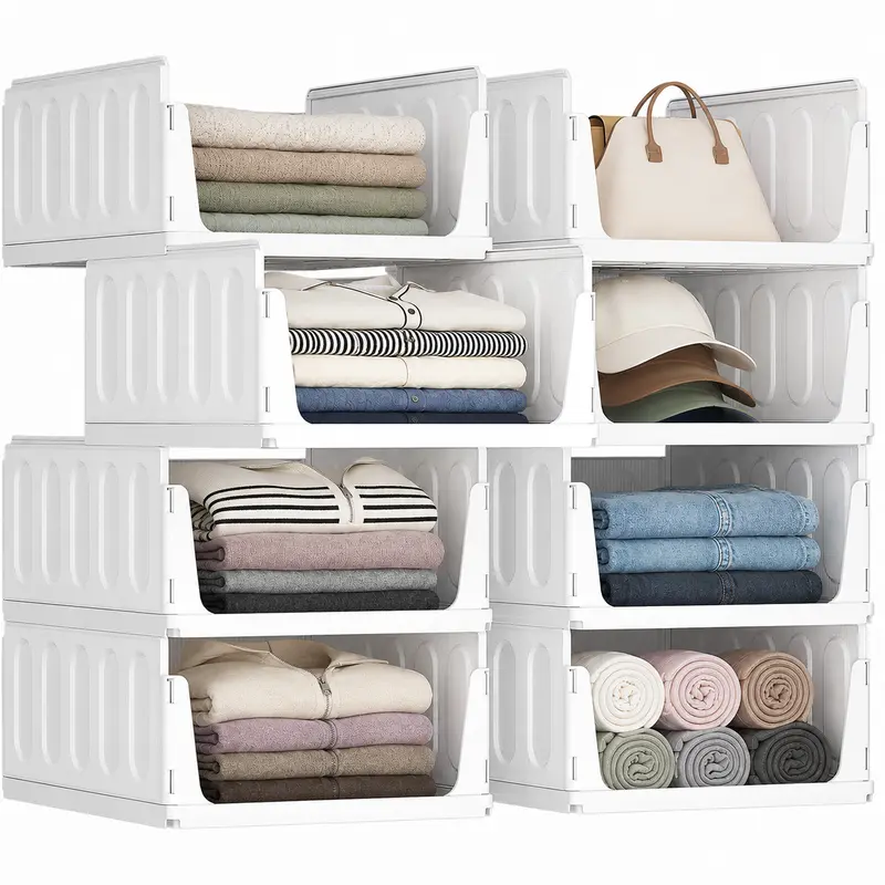 Stackable Closet Organizer Bins – Space-Saving Multipurpose Storage Set product image 1