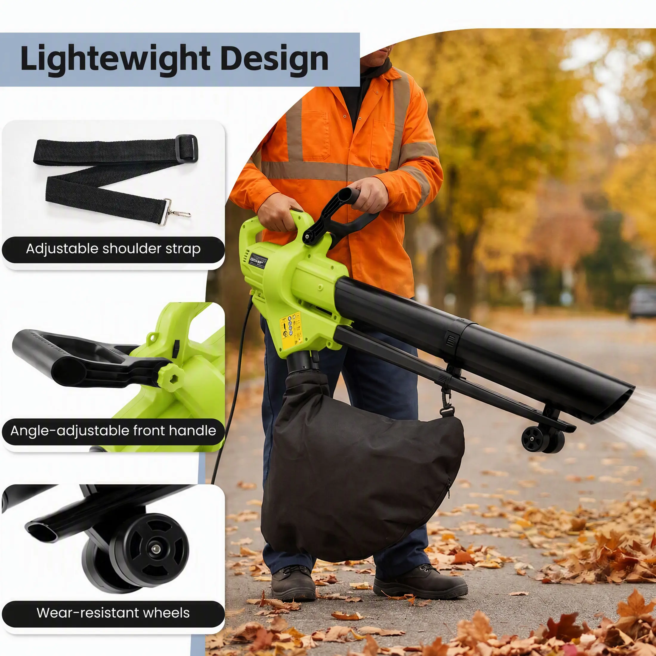 3-in-1 Electric Leaf Blower Vacuum Mulcher product image 5