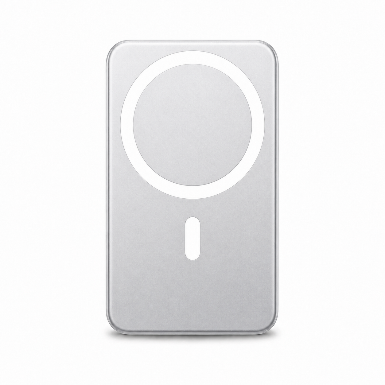 5000mAh Magnetic Wireless Power Bank with USB-C - Silver