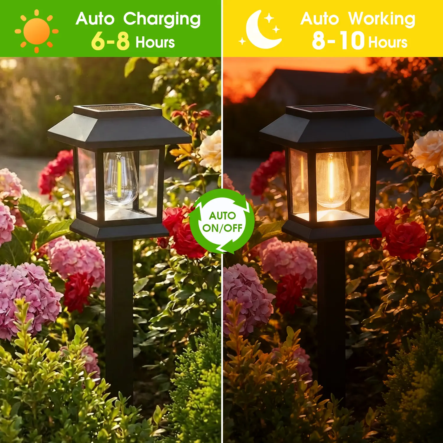 Solar Pathway Lights with Warm White LED, 6 or 12 Pack feature image 4