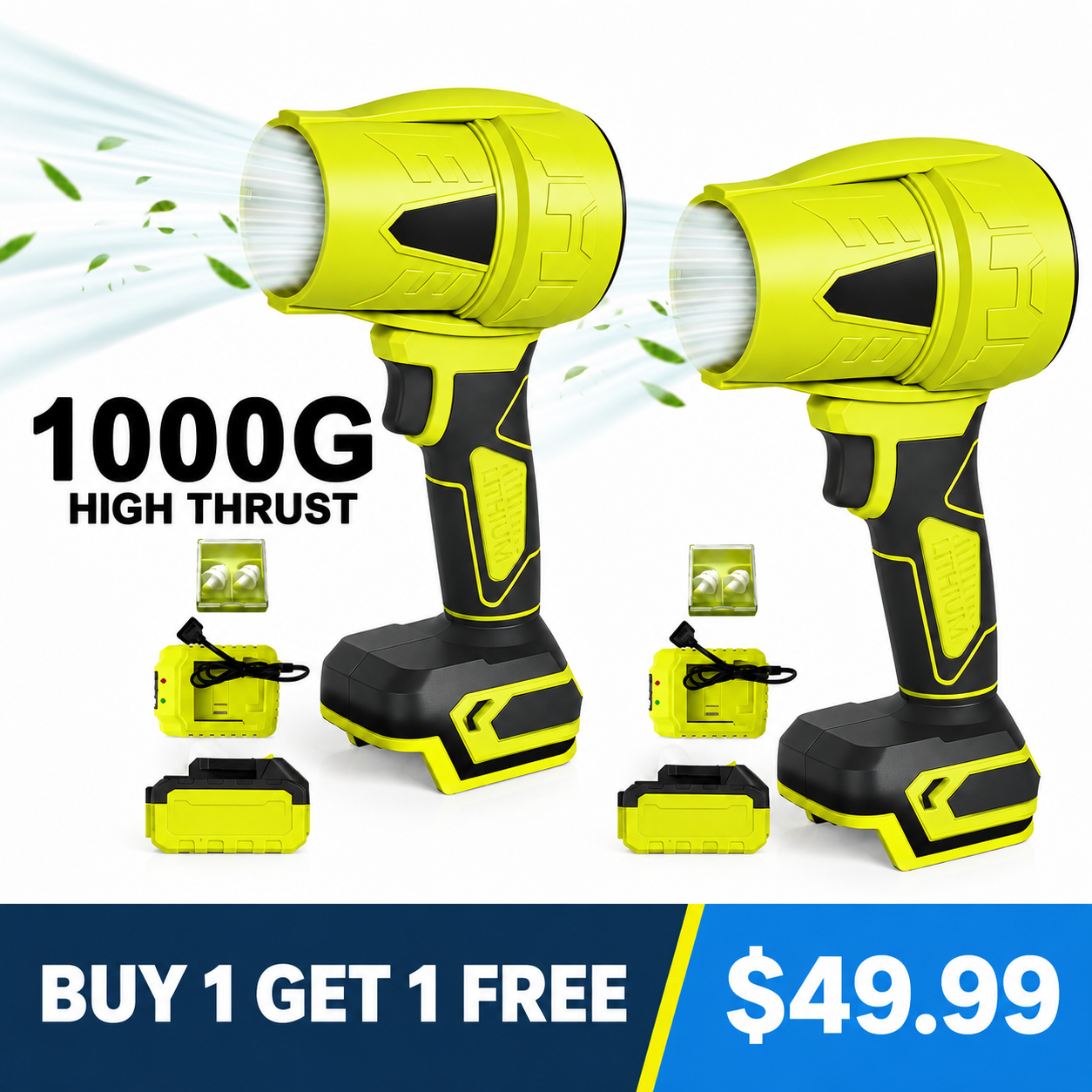 1000G Turbo Jet Blower — Buy 1 Get 1 Free — $49.99