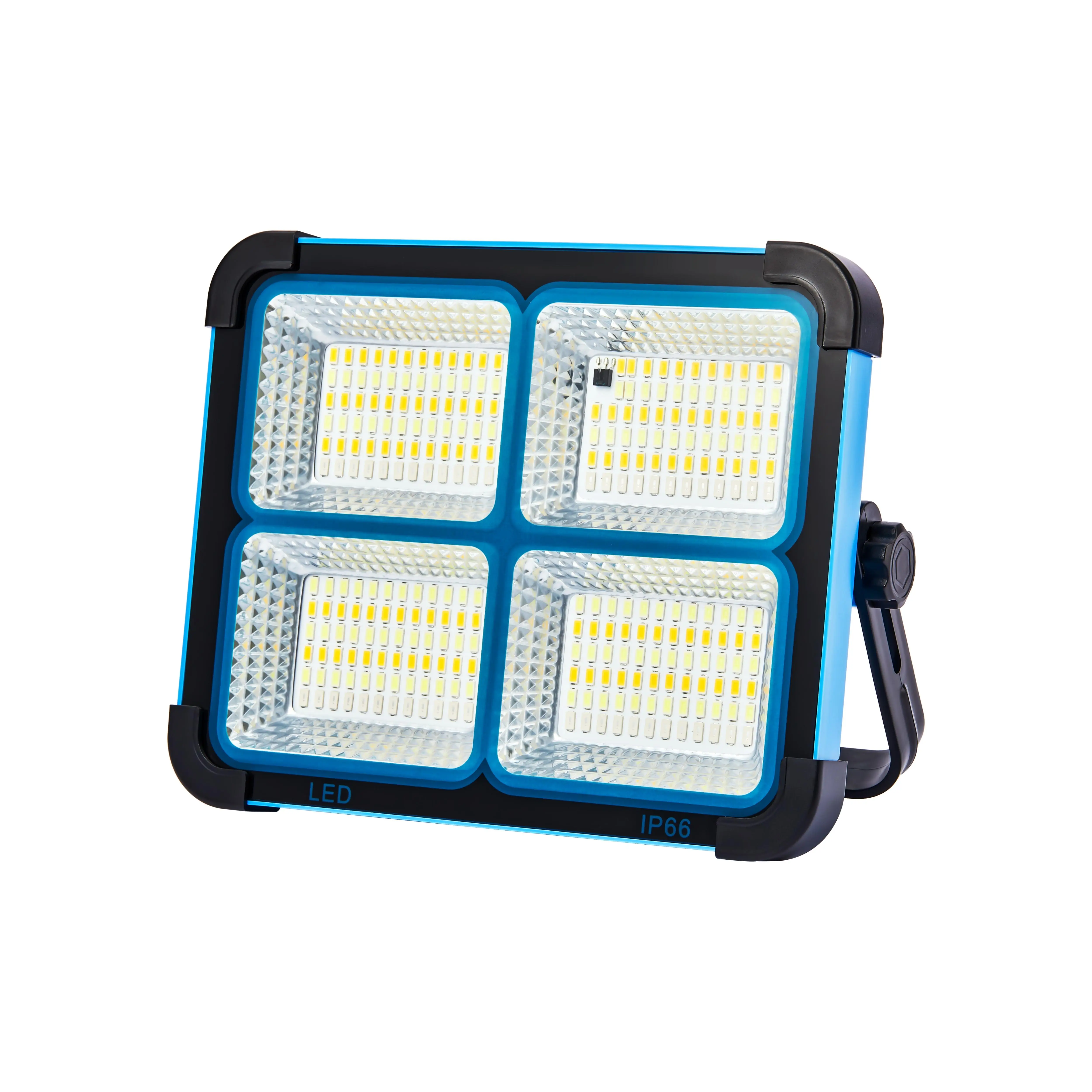 Solar Rechargeable LED Work Light with Adjustable Stand front product view