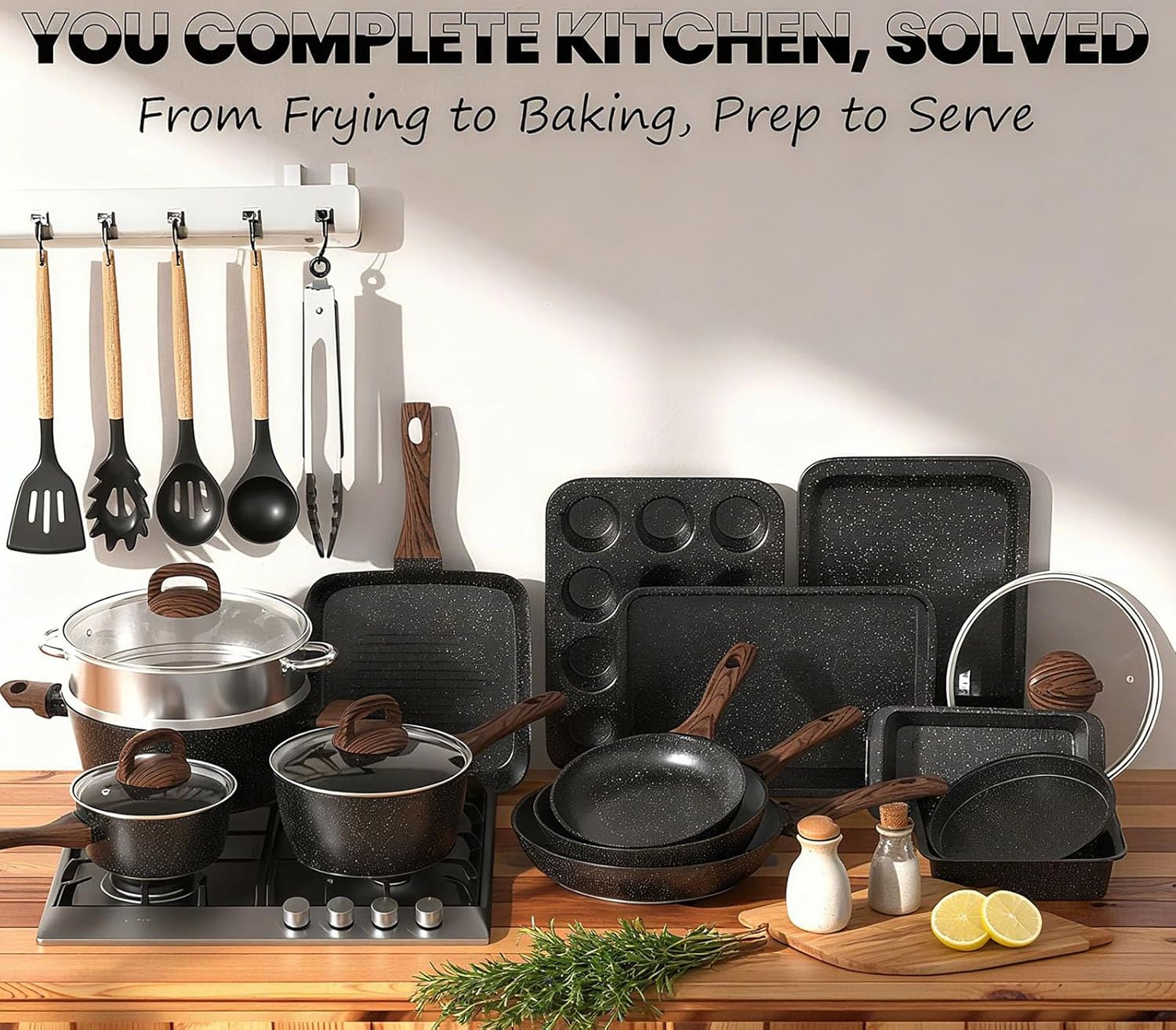 31-Piece Nonstick Cookware and Bakeware Set detail 2
