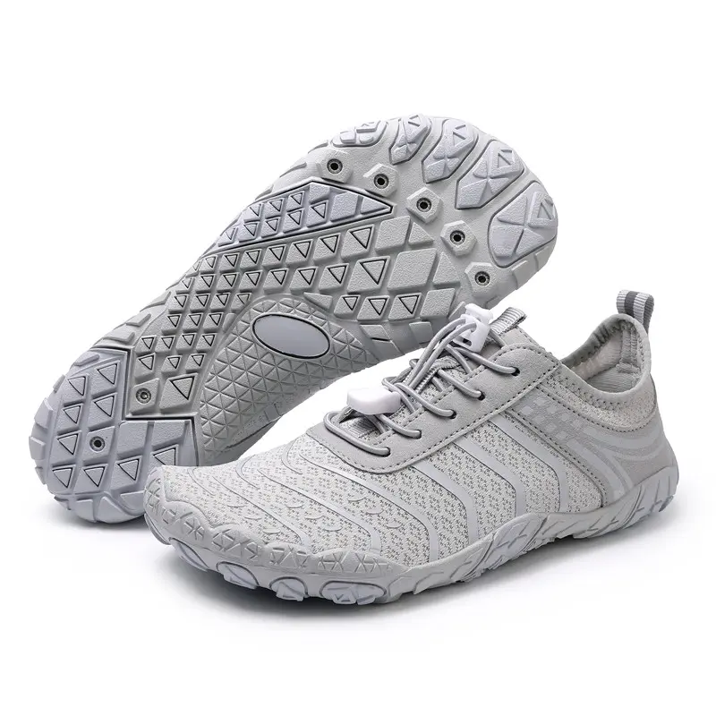 Unisex Barefoot Trail Walking Shoes - Light Grey