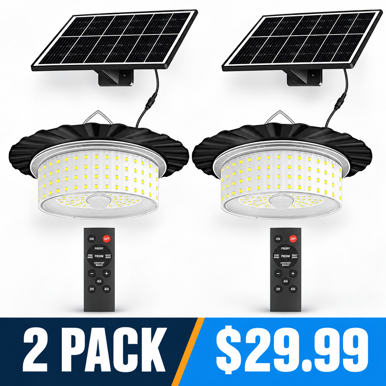 2 Pack solar shed light bundle - $29.99