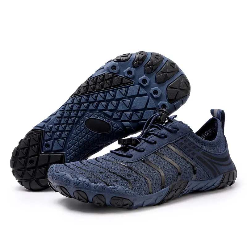 Unisex Barefoot Trail Walking Shoes - Dark Blue