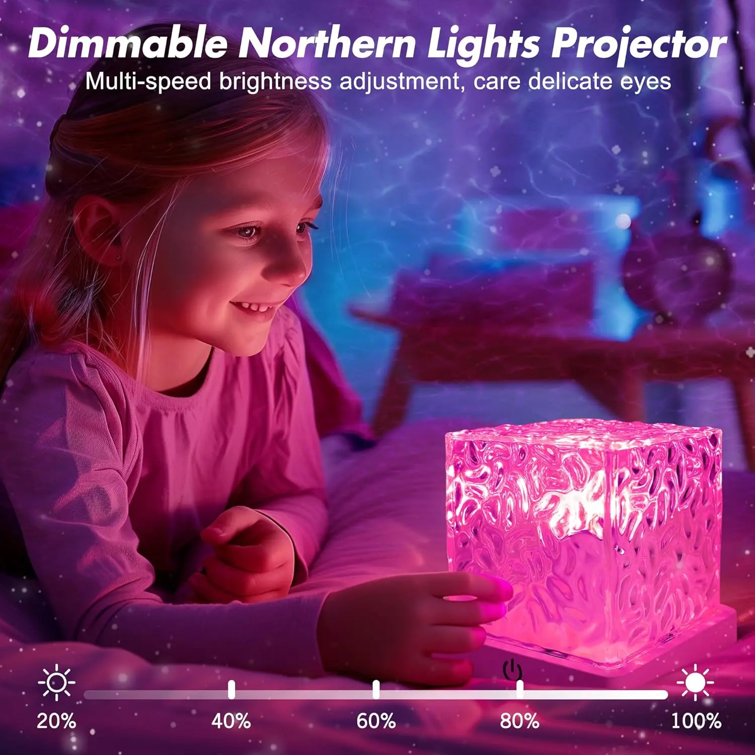 Dimmable ocean-wave projector light