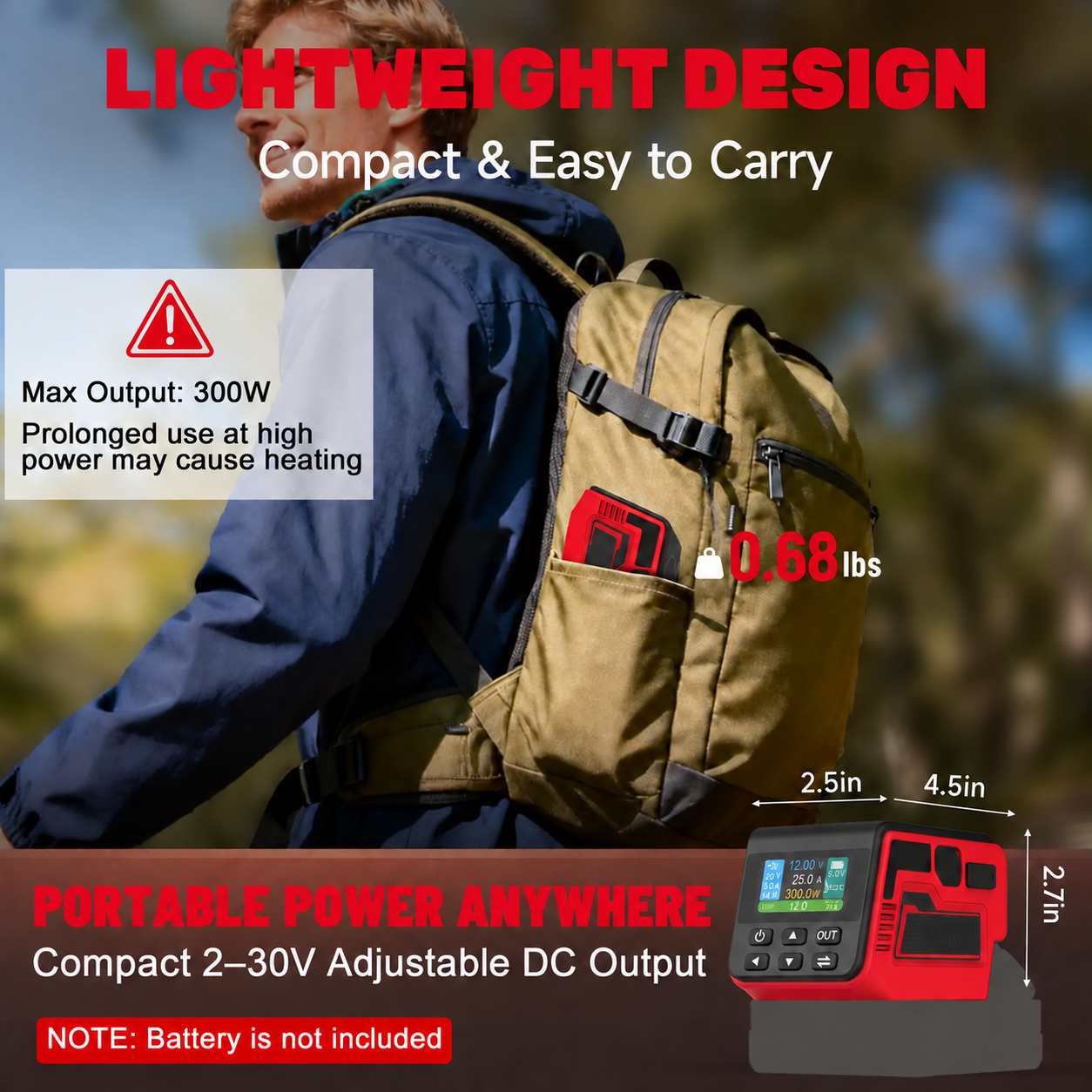 Compact portable voltage regulator for travel and work