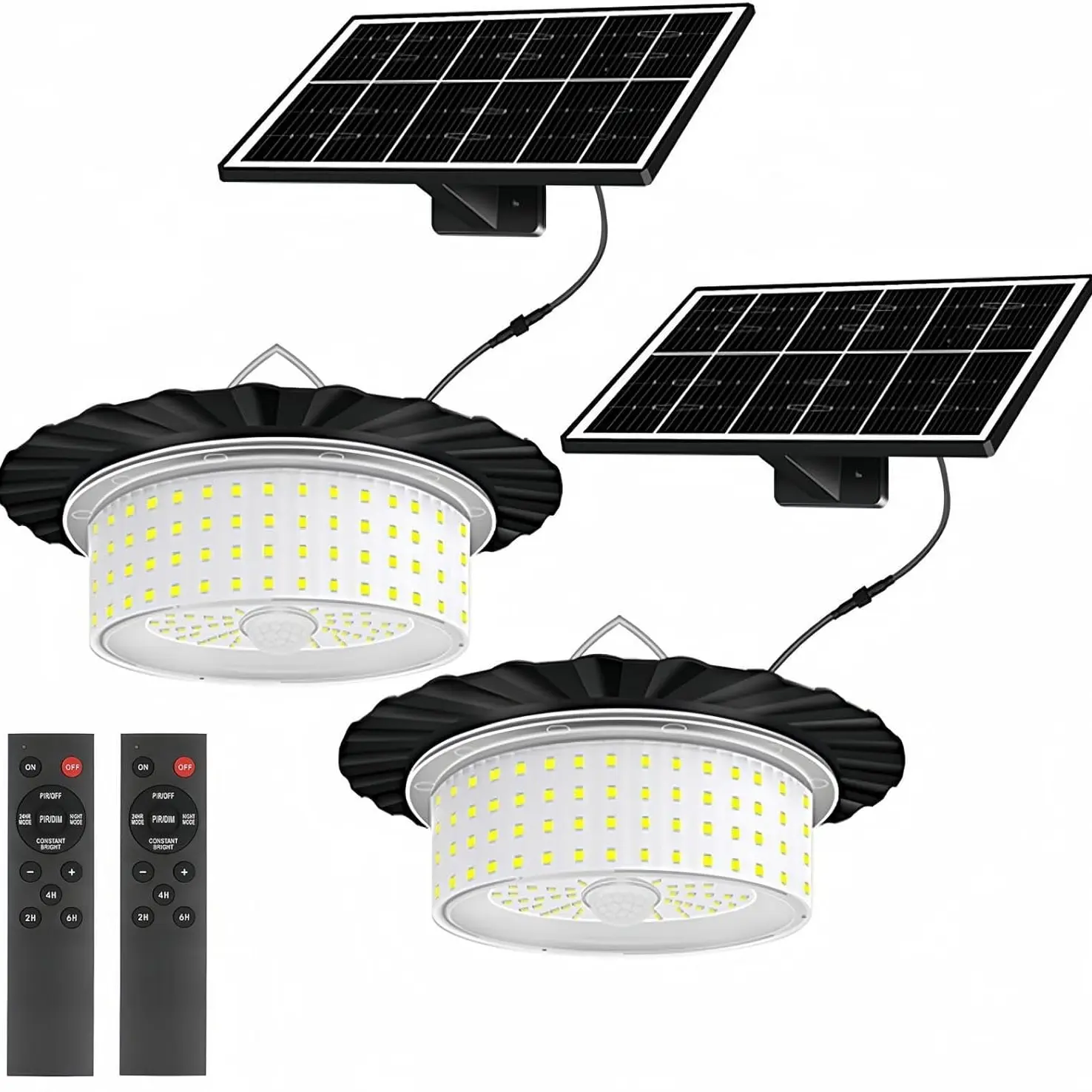 244-LED Solar Shed Pendant Light - 2 Pack