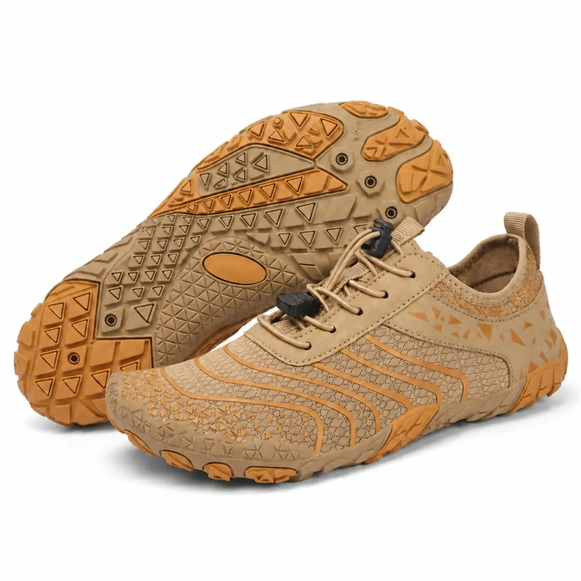 Unisex Barefoot Trail Walking Shoes - Sand Orange