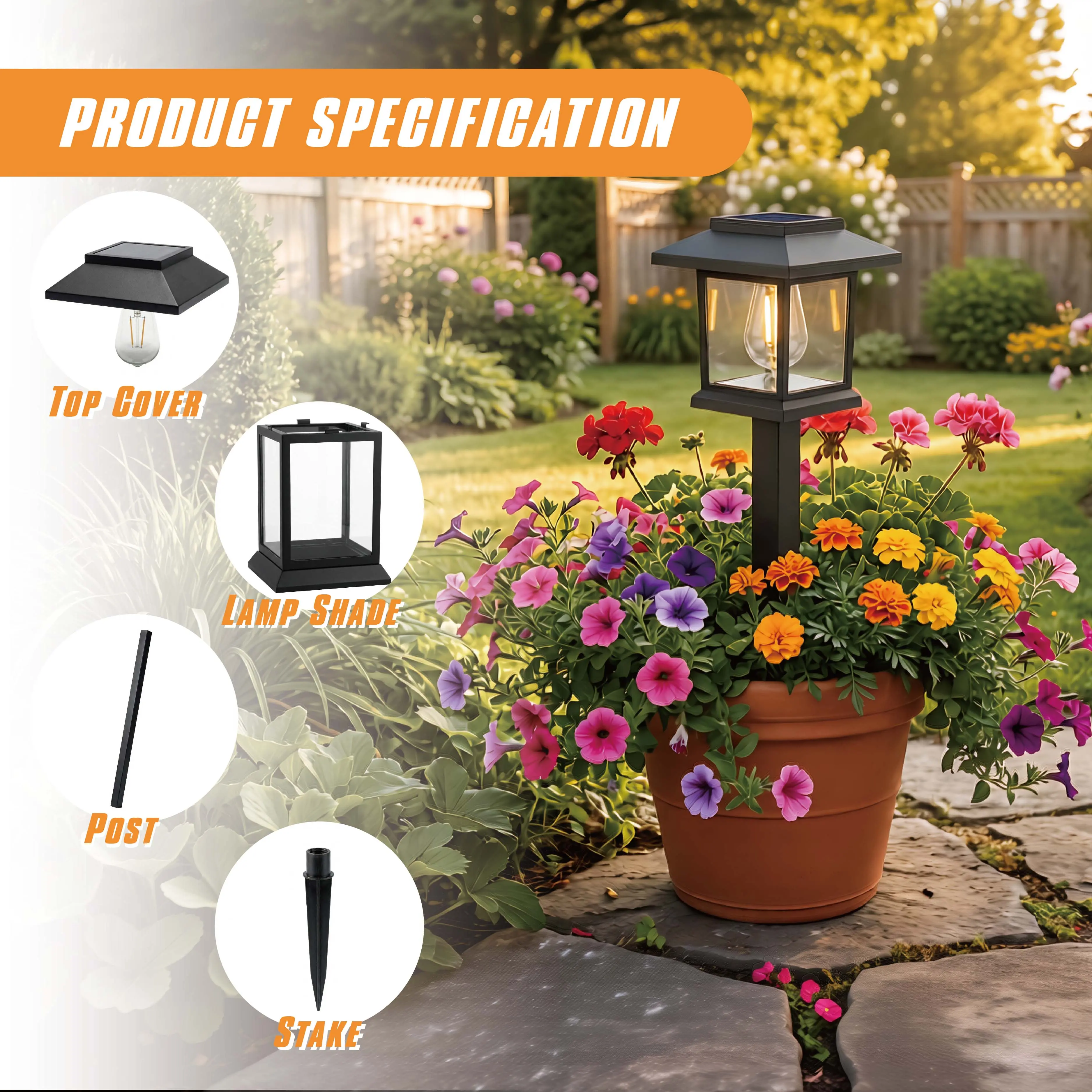 Solar Pathway Lights with Warm White LED, 6 or 12 Pack feature image 3