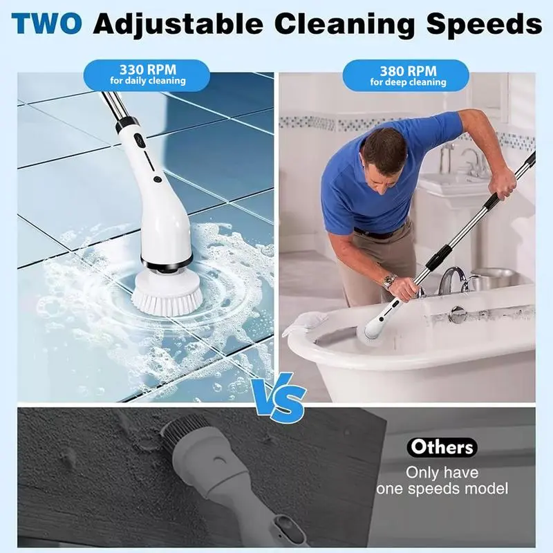 Cordless Electric Spin Scrubber with Extendable Handle product image 4