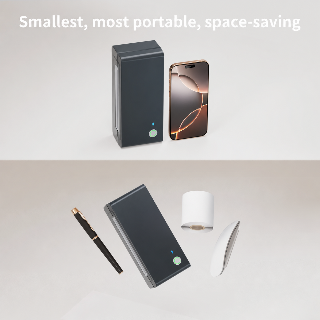 Compact integrated paper tray design
