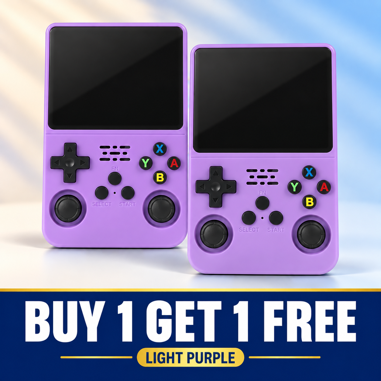 Light Purple handheld console buy one get one free