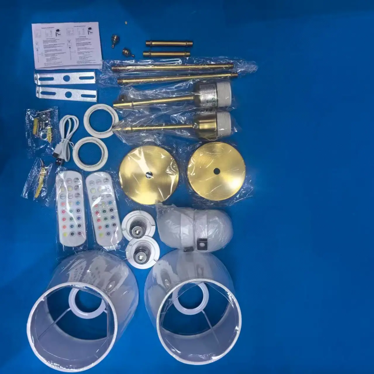 Wall sconce components and installation accessories