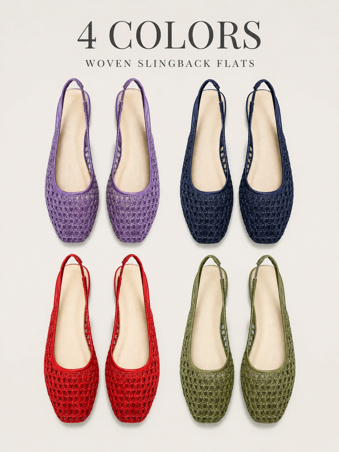 Women's Woven Slingback Sandals